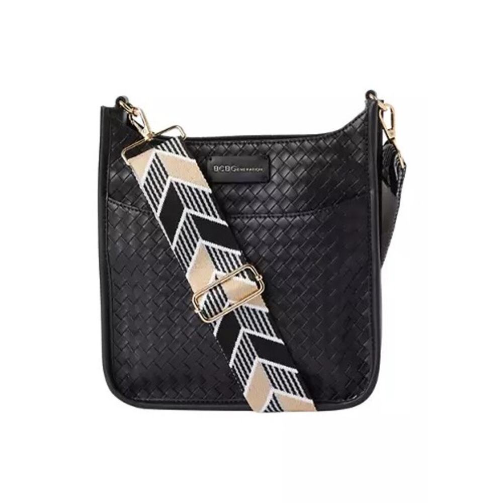 BCBGeneration 3-Piece Faux Weave Hobo Crossbody Bag Gift Set